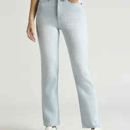 Pepe Jeans Blue Cotton High Rise Jeans-picture-13