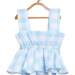 Ahalyaa Kids Multicolor Plaid Pattern Lehenga Choli image 3