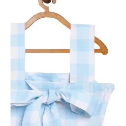 Ahalyaa Kids Multicolor Plaid Pattern Lehenga Choli image 4