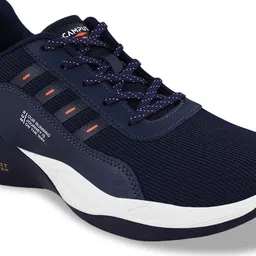 Campus Men Navy Blue Mesh Running Shoes image 4