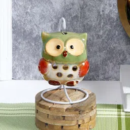 Tayhaa Multicolor Ceramic Candle Holder - Set of 1 image 1