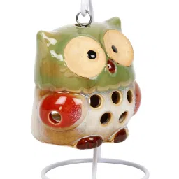 Tayhaa Multicolor Ceramic Candle Holder - Set of 1 image 4