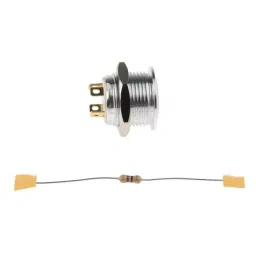 RS PRO Illuminated Push Button Switch Momentary 16 mm Cutout SPST Green LED 36 V DC, 1758583 image 4