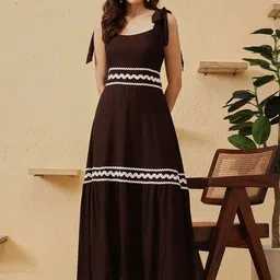 CORSICA Women Viscose Rayon A-Line Maxi Dress-image-13
