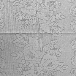 Kuber Industries White Floral Printed 4-Seater Rectangle Cotton Table Cover image 4