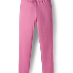 Honeyhap Premium Cotton Knit Full Length Solid Colour Legging With Bio Finish Finish - Pink Frosting-picture-6
