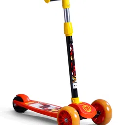 Babyhug Marvel Avengers Iron Man Kids 3 Wheel Scooter with Attractive Led Wheels- Red| Compact Fold| Lean-to-Steer| Toy for 3 to 14 years Boys & Girls| Gifting Option| Physical Activity| 50kg Capacity-image-41