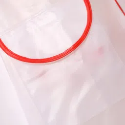 Babyhug Full Sleeves Below Knee Length Raincoat With Mickey Mouse Print - White image 3