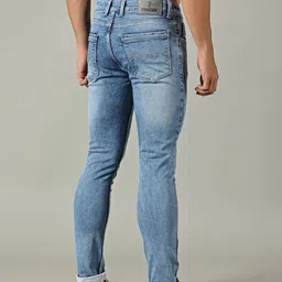 TRIGGER Men Slim Fit Mid-Rise Light Fade Stretchable Jeans image 3