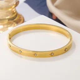 Jewels Galaxy Women Crystals Gold-Plated Bangle-Style Bracelet-picture-23