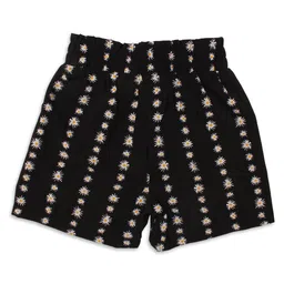 Cutecumber Pack Of 2 Floral Printed Shorts - Black & Red image 5