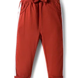 Doodle Poodle 100% Cotton Single Jersey Knit Full Sleeves Top & Lounge Pant Set With Unicorn Print - Light Brown image 4