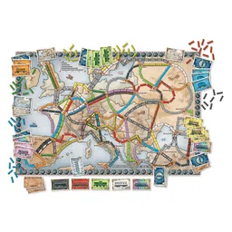 AKN TOYS Ticket to Ride Europe Board Game - Multicolor image 5