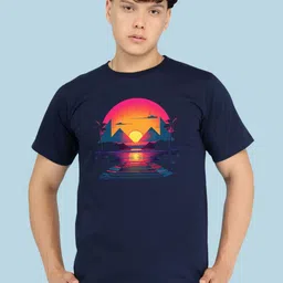 BRAWNY BATTLER Men Graphic Printed Round Neck Cotton T-shirt-picture-10