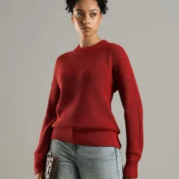 Tommy Hilfiger Red Cotton Regular Fit Sweater image 5