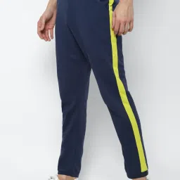 Allen Solly Navy Regular Fit Self Pattern Track Pants image 3