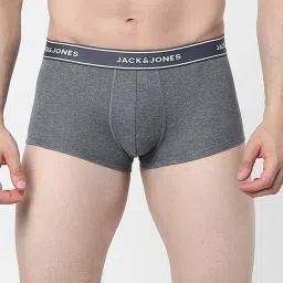 Jack & Jones Grey Regular Fit Trunks image 1