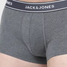 Jack & Jones Grey Regular Fit Trunks image 4