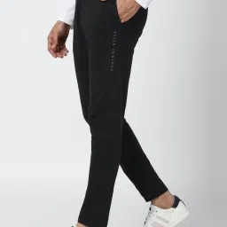 Peter England Black Cotton Regular Fit Track Pants image 3