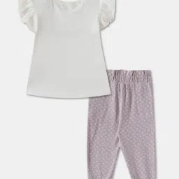 R&B Kids Multi Printed Regular Fit Top & Pants Set With Headband image 2