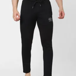 Jack & Jones Black Regular Fit Printed Trackpants image 1