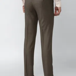Van Heusen Brown Slim Fit Trousers image 2