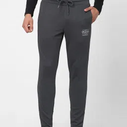 Jack & Jones Grey Regular Fit Printed Trackpants image 1