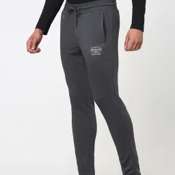 Jack & Jones Grey Regular Fit Printed Trackpants image 3