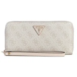 Guess Dove Logo Printed Laurel Zip Around Wallet-image-4