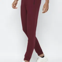 Allen Solly Maroon Cotton Regular Fit Joggers image 3