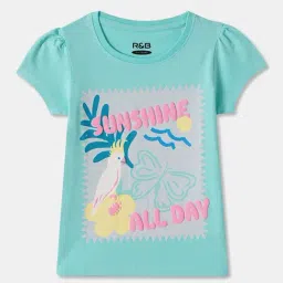 R&B Kids Blue Graphic Regular Fit Top-picture-10
