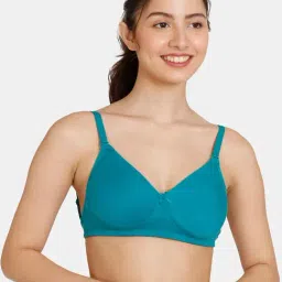 Zivame Green Wireless Non Padded Full Coverage Bra-image-8