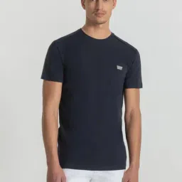 Antony Morato Navy Slim Fit T-Shirt-image-7