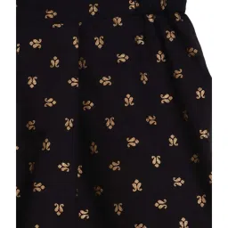 Ahalyaa Kids Black Cotton Printed Kurta & Dupatta With Sharara image 4