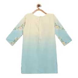 Ahalyaa Kids Multicolor Printed Kurta & Dupatta With Sharara image 3