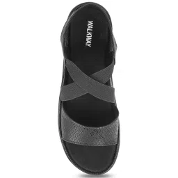 Walkway Women's Black Sling Back Wedges image 3