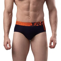 UnderJeans by Spykar Navy & Orange Briefs image 1