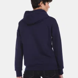 U.S. Polo Assn. Navy Full Sleeves Hooded Sweatshirt image 2