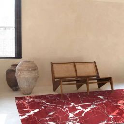 Ddecor Rugs Red Blended Textured Rugs-picture-34