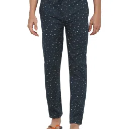 Forever 21 Blue Cotton Regular Fit Printed Pyjama image 1