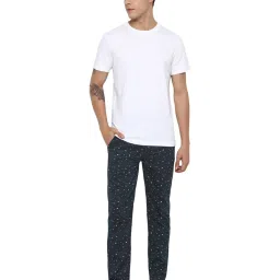 Forever 21 Blue Cotton Regular Fit Printed Pyjama image 5