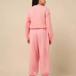 U.S. Polo Assn. Girls Pink Cotton Logo Joggers image 2