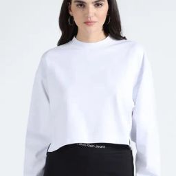 CALVIN KLEIN White Plain T-Shirt-picture-7