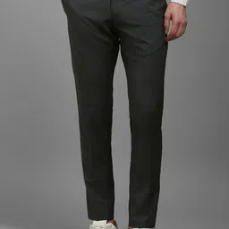 Louis Philippe Sport Men Checked Slim Fit Formal Trousers-image-58