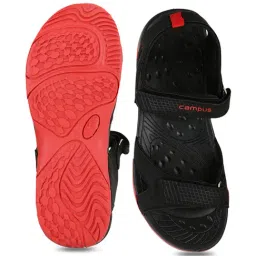 Campus Men's Black Floater Sandals image 3