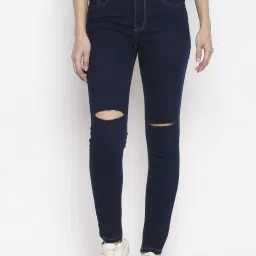 People Blue Distressed Jeans image 1