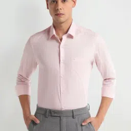 Arrow Pink Slim Fit Texture Shirt-picture-37