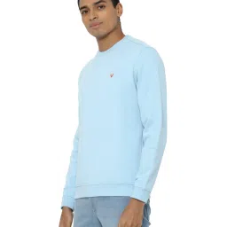 Allen Solly Sky Blue Cotton Regular Fit Sweatshirt image 3