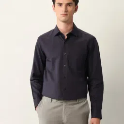 Arrow Purple Cotton Regular Fit Texture Shirt image 4