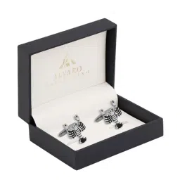 Alvaro Castagnino Silver Solid Cufflinks image 4